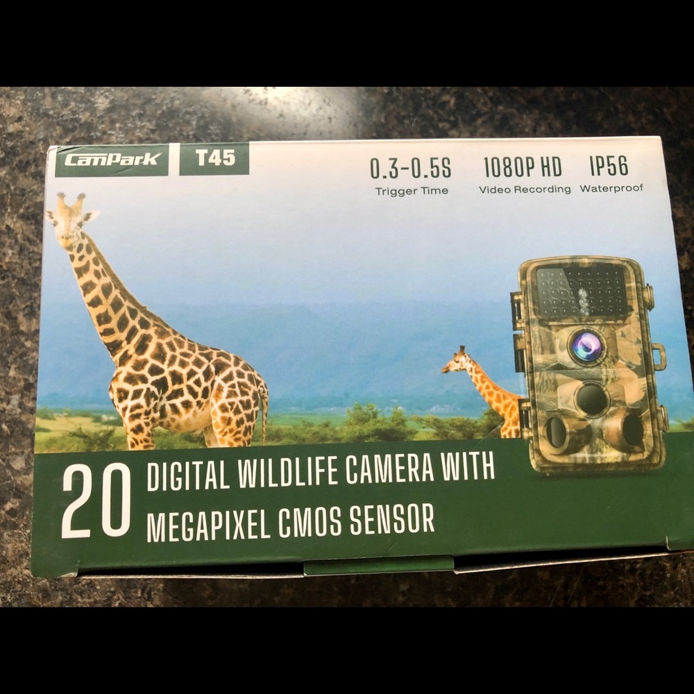 Digital Cam w Megapixel Sensor 1080p HD Waterproof. Trigger time 0.3-0.5.